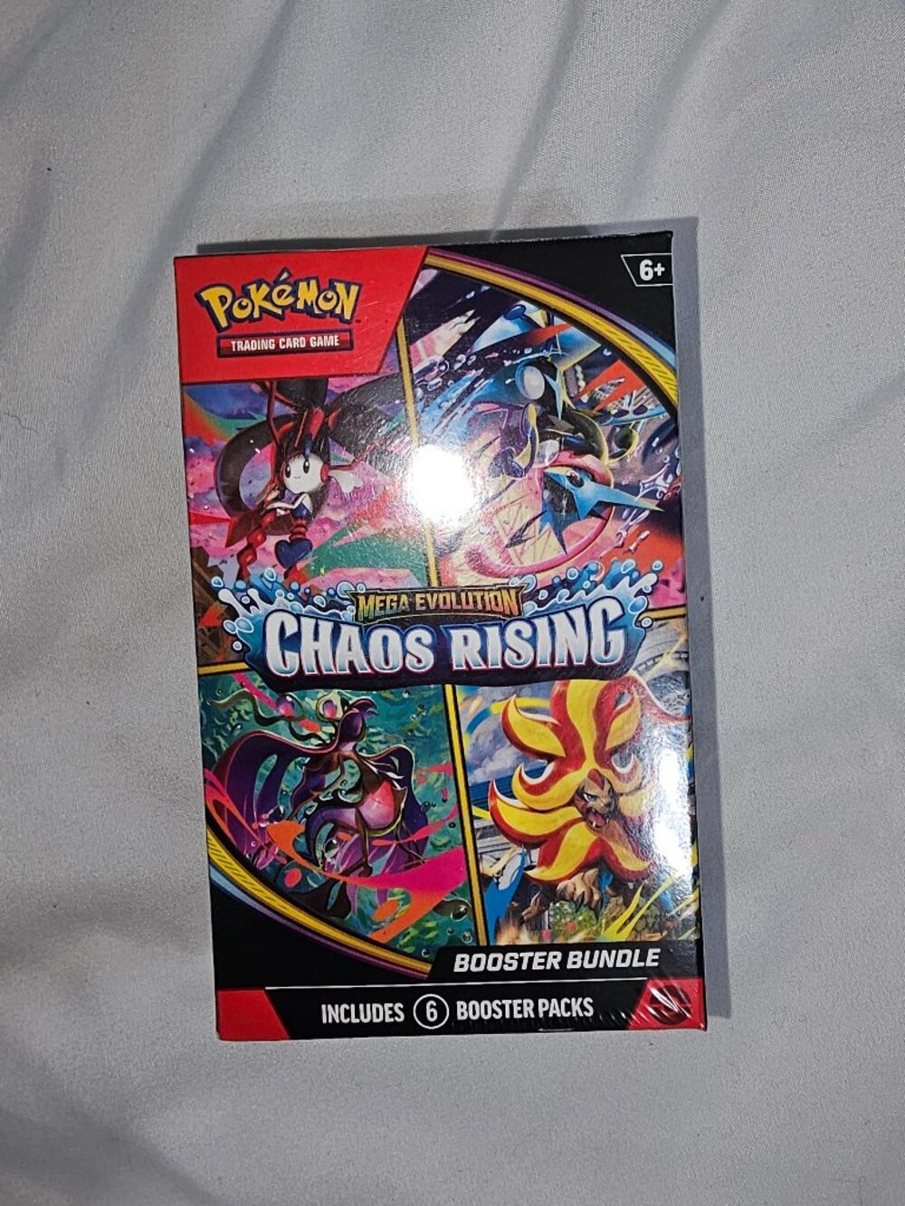 Pokémon TCG Mega Evolution Chaos Rising Booster Bundle – 6 Packs – Factory Seale